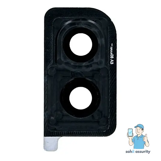 Camera Lens Glass with Frame for Samsung Galaxy A30 Black thumbnail